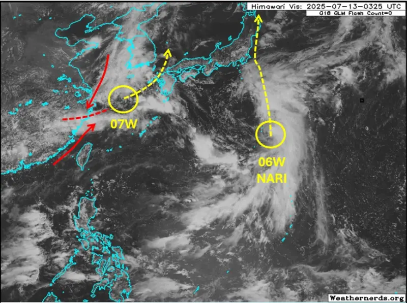 ▲西北太平洋有許多颱風相關系統發展，尤其台灣附近，未來一週要特別留意新颱風出現。（圖／天氣職人-吳聖宇臉書）