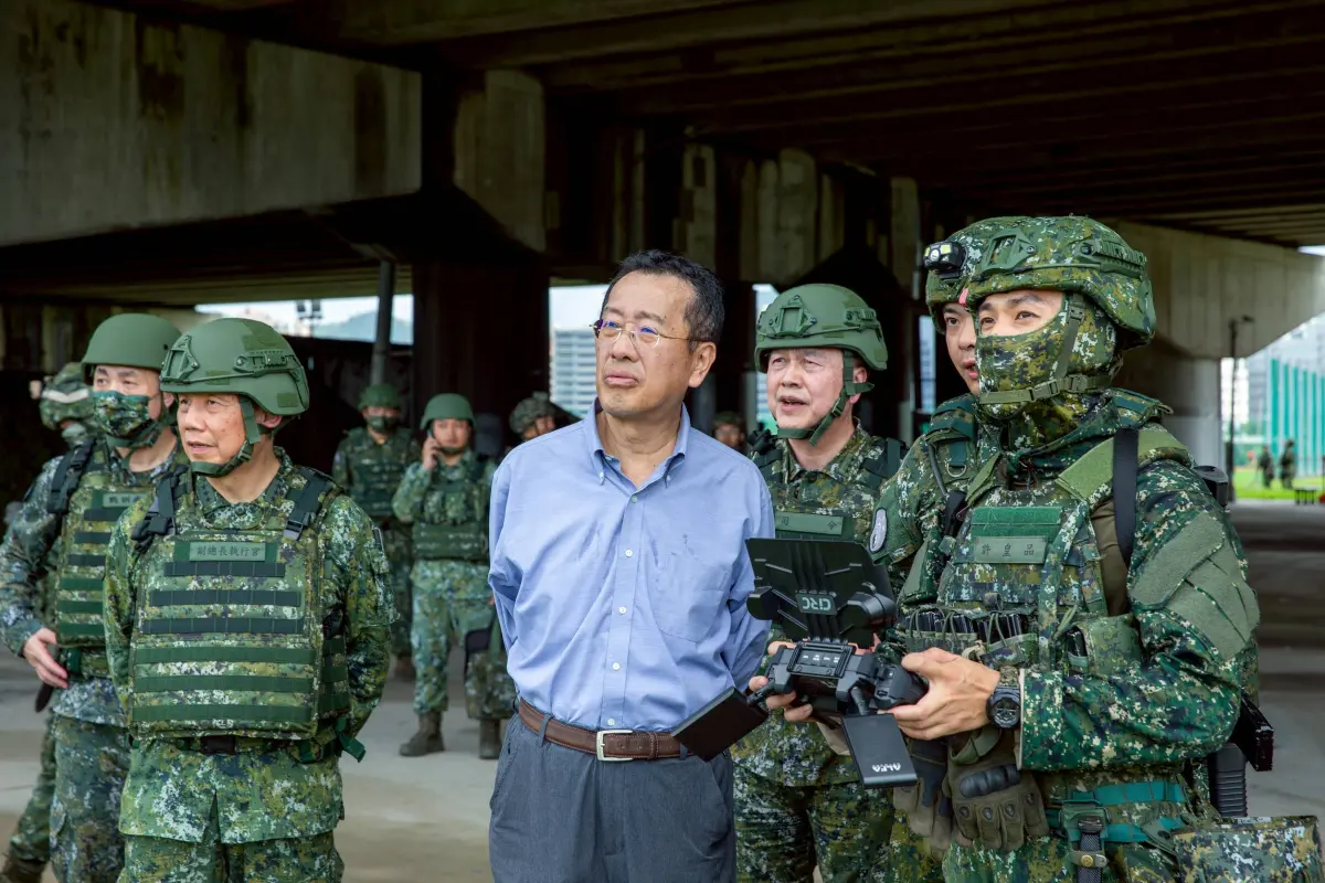 ▲漢光41號演習實兵演練，國防部長顧立雄前往台北地區，視導空軍防空部隊演練情形。（圖／國防部提供，2025.07.13）