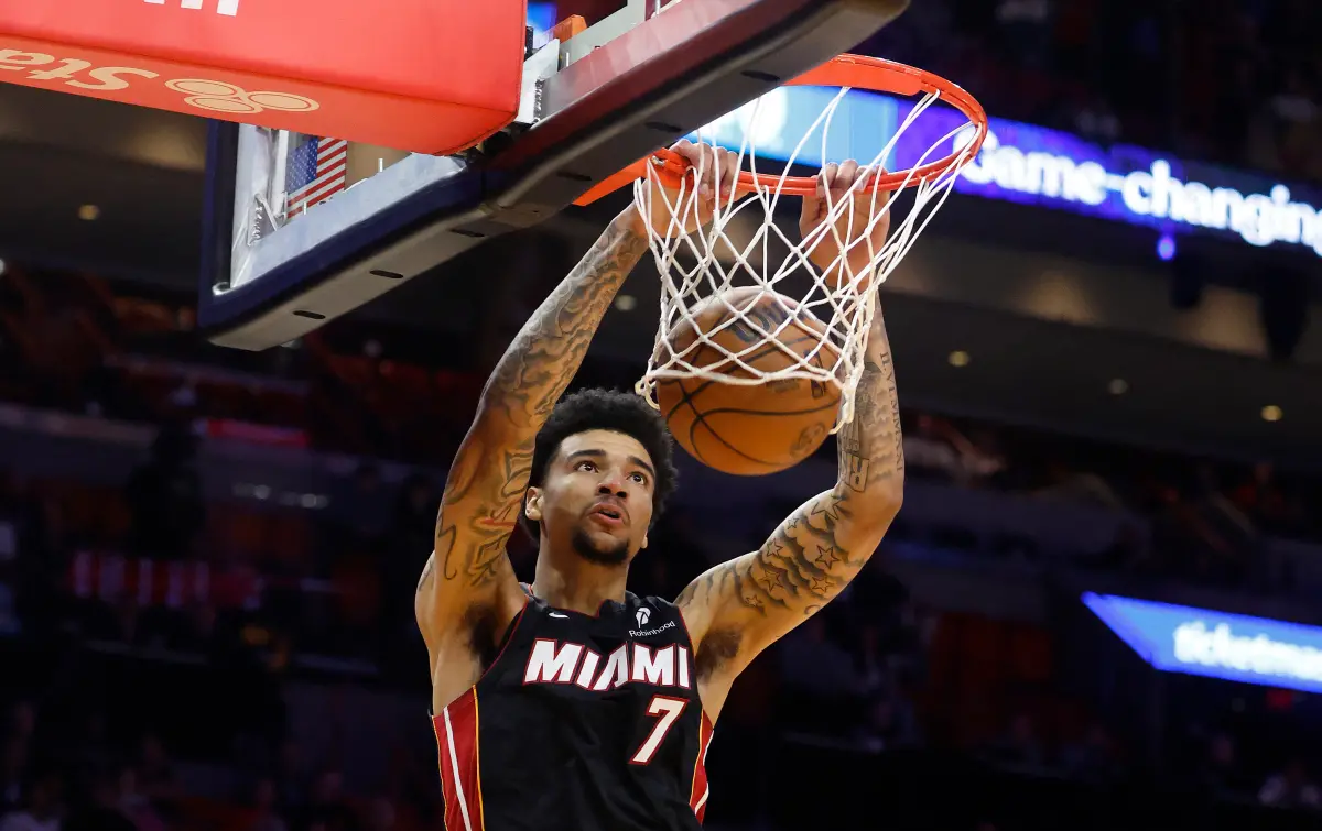 ▲邁阿密熱火年輕中鋒Kel’el Ware雖被視為潛力新星，但主帥Erik Spoelstra近日對其「職業態度與穩定性」提出嚴厲批評，令外界質疑熱火未以他為籌碼換取Kevin Durant，是否會成為一項錯誤決策。（圖／美聯社／達志影像）