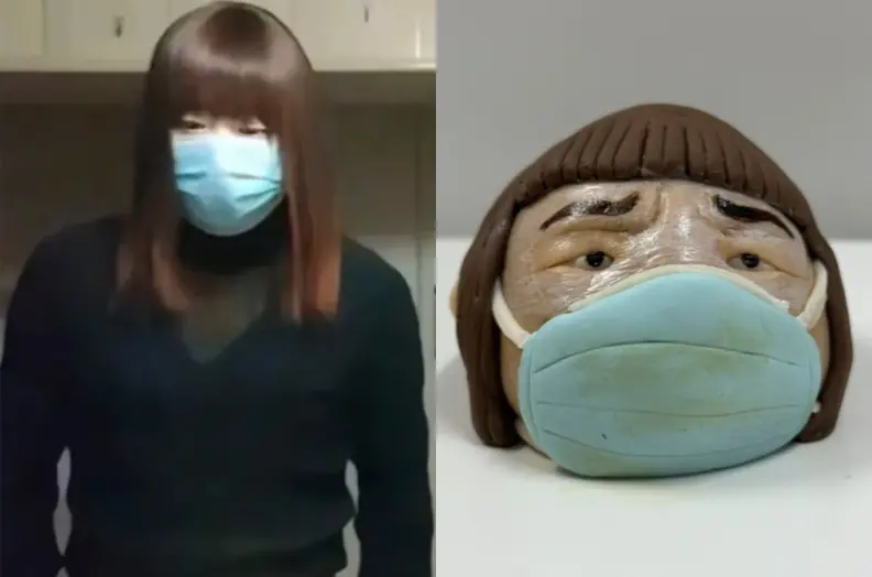 ▲南京紅姐在亞洲掀起二創迷因爆發潮，泰國知名魔法咖啡廳(VETMON Cafe)也貼出了一張紅姐造型蛋糕。（圖／翻攝自微博、臉書）