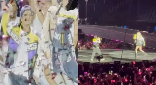 ▲BLACKPINK洛杉磯開唱！火星人真去了　助陣Rosé首公開唱〈APT.〉（圖／翻攝自微博＠朴彩英_CharmingROSE）