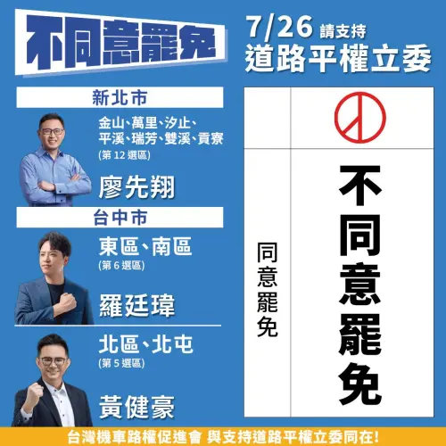 726大罷免/表態挺「3藍委」 機車路權團體:換我們幫他們!