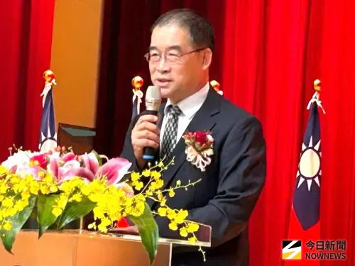 ▲台電公司副總經理郭天合致詞。(圖／記者黃守作攝，2025.07.14)