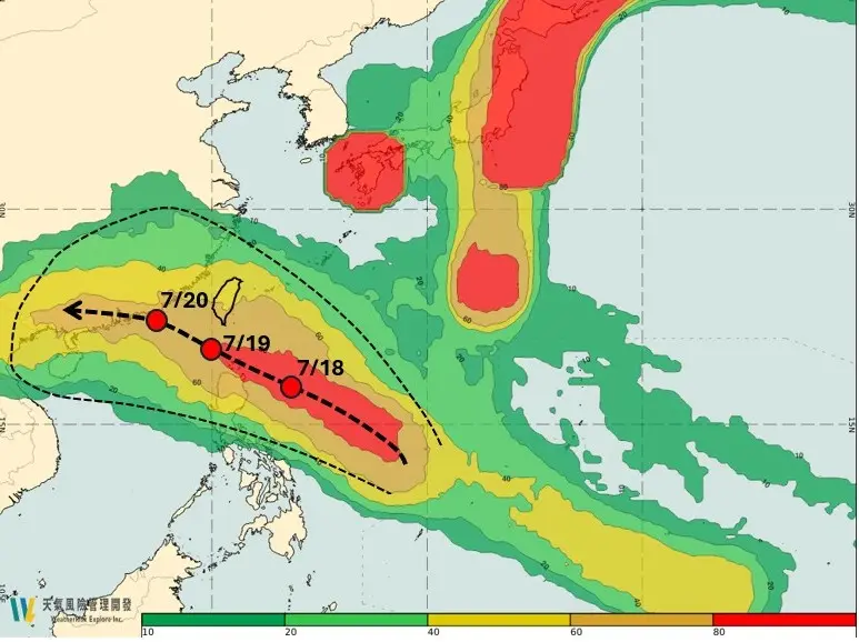 天氣／2颱風接力生成！路徑「不排除發警告」　週末3地區豪雨轟炸