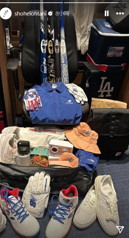 ▲大谷翔平的球鞋設計。球鞋鞋舌位置繡上了他愛犬「Decopin」的可愛插圖，成為粉絲討論焦點。（圖／美聯社／達志影像）