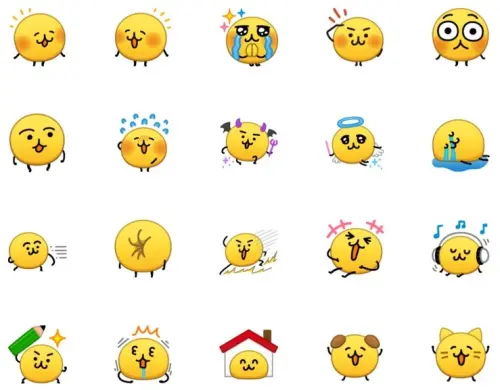 ▲LINE「表情貼小傢伙（暫定）免費表情貼 第1彈」。（圖／取自LINE）