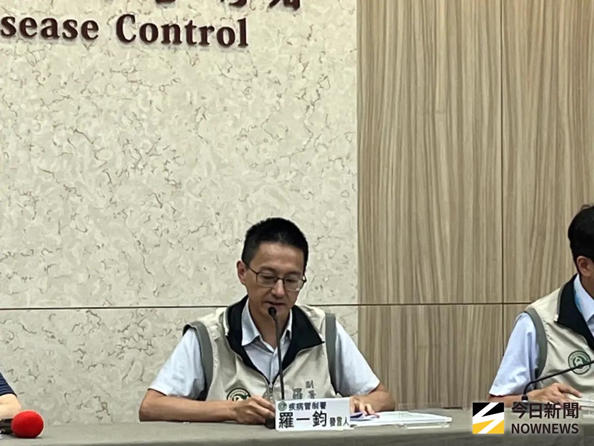 ▲疾管署副署長羅一鈞說明M痘情況。（圖／記者張乃文攝）