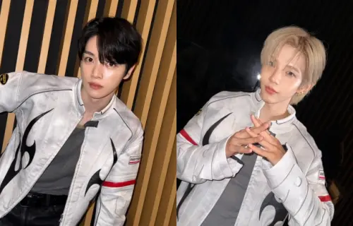 ▲Karina出道前黑料滿滿！慘遭造謠「罵NCT成員成燦（左）、將太郎（右）醜」私訊全曝光。（圖／NCT X）