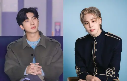 ▲Karina出道前黑料滿滿！慘遭造謠「罵BTS隊長RM（左）、Jimin（右）醜」私訊全曝光。（圖／BTS FB）