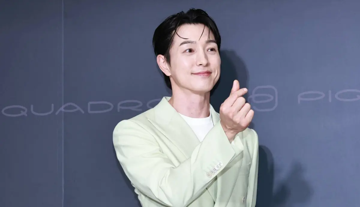 ▲韓劇《黑暗榮耀》中飾演涎鎮老公的男星鄭星一來台灣參加品牌活動，第一次訪台的他提到自己吃了鼎泰豐，接下來還想吃大腸麵線。（圖／記者吳翊緁攝）