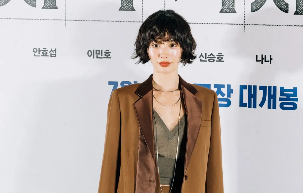 ▲NANA曾連續拿下「世界最美臉孔」冠軍，今天出席《全知讀者視角》美貌震驚全場。（圖／采昌）