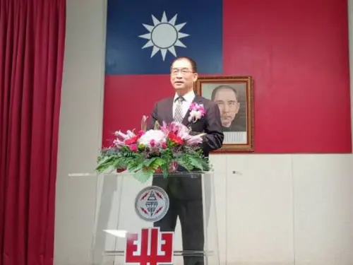 ▲台電公司副總經理郭天合致詞。(圖／台電公司興達發電廠提供)