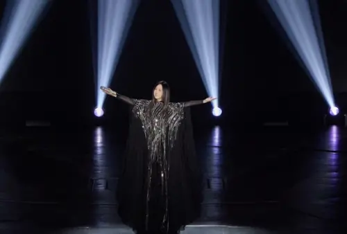 ▲江蕙高雄開唱邀布袋戲演出，〈下午的一齣戲〉訴說她與父親的動人往事。（圖／寬宏藝術提供）