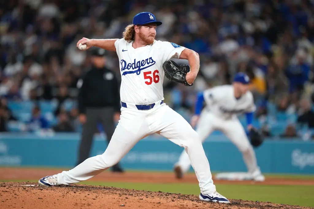 ▲洛杉磯道奇於7月15日正式將28歲右投手Noah Davis交易至明尼蘇達雙城，以換取現金作為回報。根據《Dodgers Nation》報導，Davis早在7月11日便已被道奇指定讓渡（DFA），這筆交易也正式宣告他結束短暫的道奇生涯。（圖／美聯社／達志影像）
