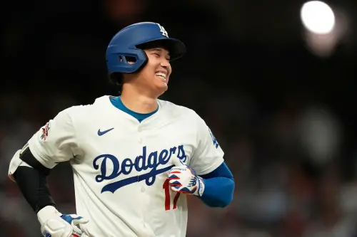 ▲2025年MLB美國職棒大聯盟（Major League Baseball）明星賽於今（16）日在亞特蘭大登場，洛杉磯道奇日籍球星大谷翔平以美聯第一棒、指定打擊身份先發出戰，繳出 2打數1安打、跑回1分的表現。（圖／美聯社／達志影像）