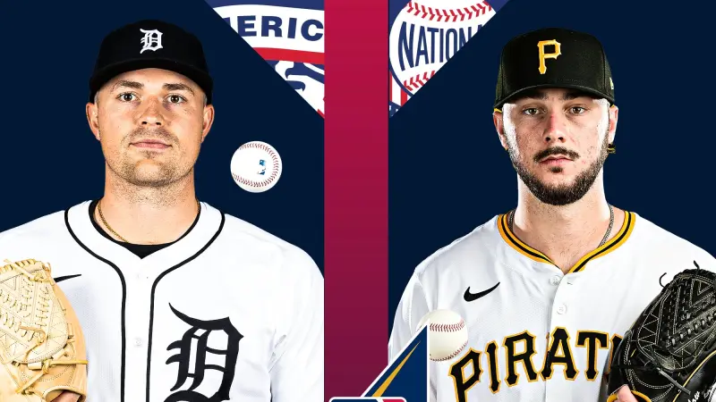 ▲賽前轉播單位《FOX》特別聚焦兩位擔任先發投手的強投分別是國聯代表、匹茲堡海盜新生代王牌Paul Skenes，以及美聯代表、底特律老虎的左投強投Tarik Skubal。兩人不僅體格壯碩、球威十足，更被形容為「實驗室打造出的完美王牌」。（圖／美聯社／達志影像）