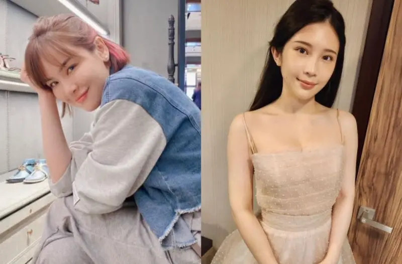 ▲「雞排妹」（右）直播時洩漏陳沂（左）手機遭判刑定讞後，陳沂酸雞排妹去日本記得勾選有前科，如今卻因為自己打官司敗給李怡貞律師，成為迴力鏢。（圖／翻攝臉書）