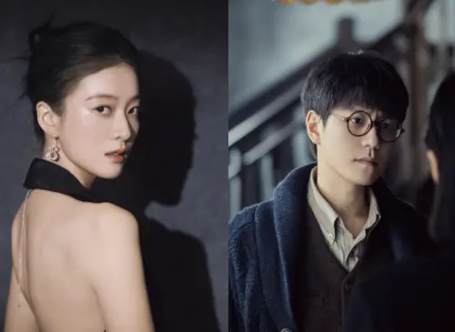 ▲張雪迎（左）和秦俊傑因合作《泡沫之夏》傳戀情，但兩人都否認。（圖／翻攝自微博）