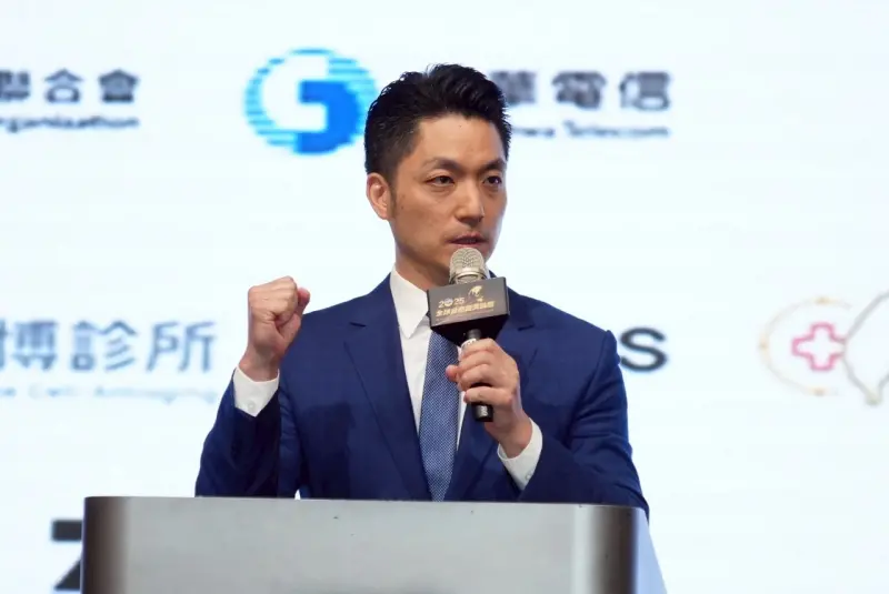 ▲台北市長蔣萬安出席「 2025全球台商經濟論壇」致詞。（圖／北市府提供）