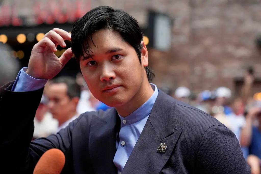 ▲在接受聖地牙哥地方媒體「Talkin’ Friars」採訪時，Manny Machado不僅大方稱讚大谷，甚至在記者提問用詞不當時直接「嗆聲」護航。（圖／美聯社／達志影像）