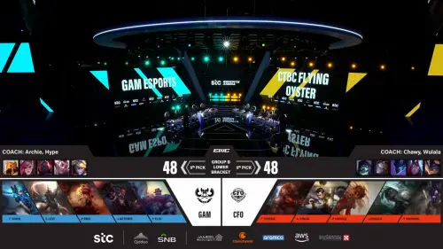 ▲CFO對決GAM角色選擇。(圖／Esports World Cup)