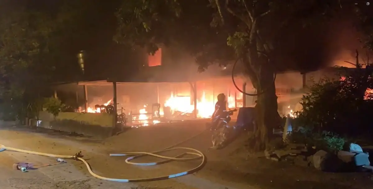 ▲花蓮縣壽豐鄉一棟鐵皮加蓋民宅16日凌晨發生火警，最終釀成4死悲劇。（圖／花蓮縣消防局提供）