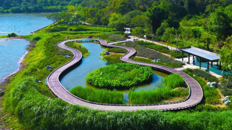 ▲高市府觀光局「觀音湖內埤生態廊道營造工程」獲得2025「國家卓越建設獎」與「建築園冶獎」雙雙肯定。（圖／高市府觀光局提供） 