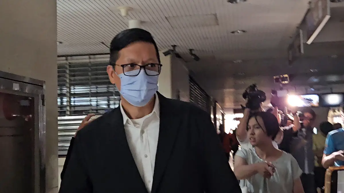 ▲前威京集團法務經理陳俊源為京華城案出庭作證。（圖／記者劉松霖攝）