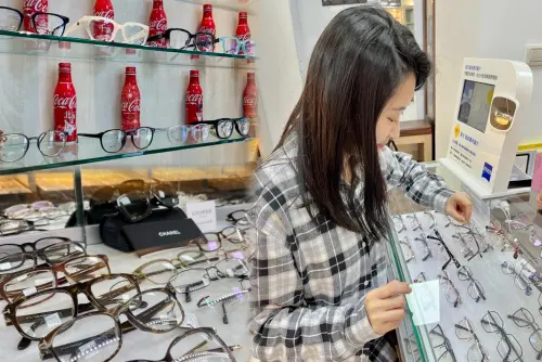 ▲士林民視眼鏡知名品牌鏡框及進口鏡片，滿足客人多樣需求。商場空間大且明亮，適合全家大小共同挑選。（圖／士林民視眼鏡提供）