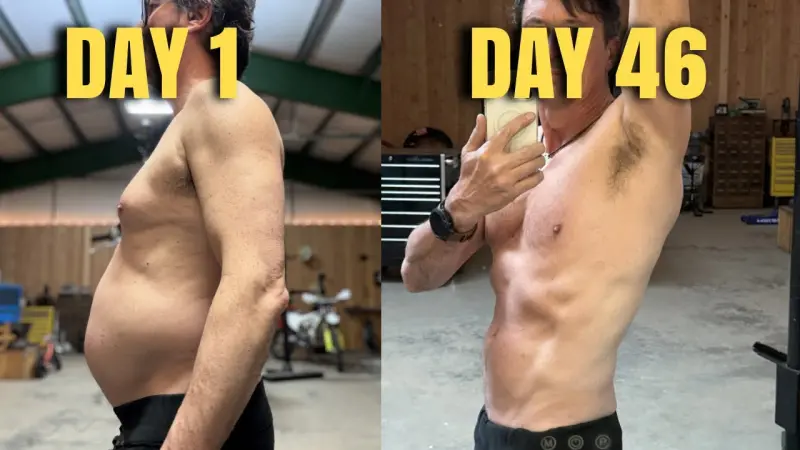 ▲美國56歲男網紅柯迪克隆近來在網路上分享自己如何在AI協助之下，短短46天內成功減重超過11公斤。（圖／擷取自YouTube@Wranglerstar）