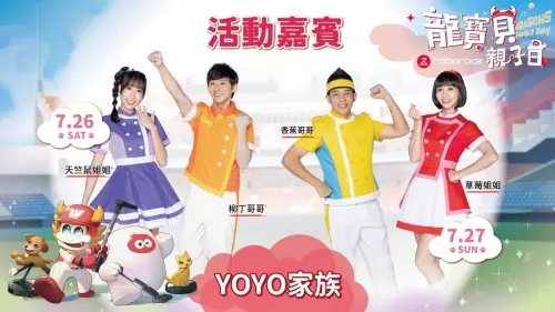 ▲香蕉哥哥與草莓姐姐將在7月27日登場，為小朋友帶來多首經典歌曲與全新授權「卡加布列島」大合唱。（圖／味全龍提供）