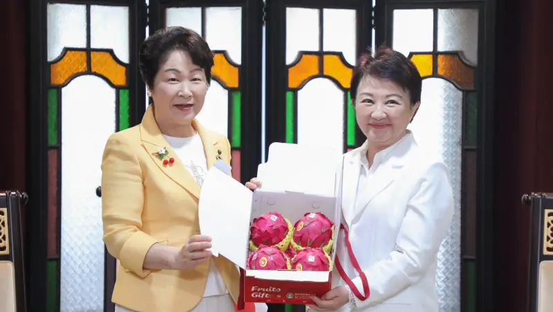 ▲台中市日本友好城市山形縣吉村美榮子知事，今拜會台中市長盧秀燕。（圖／台中市政府提供，2025.07.17）