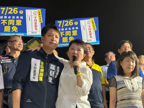 726大罷免/解析羅廷瑋為何仇恨值高?盧秀燕喊「他的選情很危險」 ▲盧秀燕呼籲大家用選票守護優質立委羅廷瑋。(圖/記者顏幸如攝,2025.07.17)
