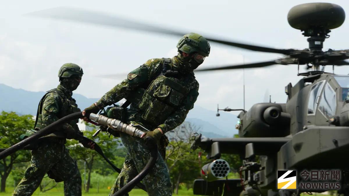 ▲圖為「漢光41號」演習演練AH-64E阿帕契攻擊直升機熱加油、掛彈。資料照。（圖／記者呂炯昌攝）