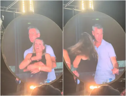 ▲Coldplay演唱會成「抓猴現場」！男女親熱被拍　遭起底雙劈婚外情（圖／翻攝自TikTok）