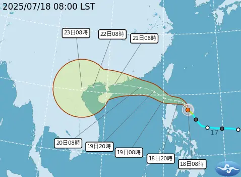 颱風薇帕動態／11:30發布海上警報！最新路徑往北偏：更靠近台灣