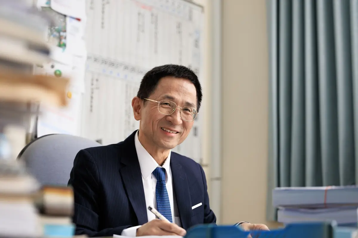 ▲雲科大溫志超特聘教授認為，教師用自己的生命影響他人的生命，所以是很有價值的工作。（圖／教育部）