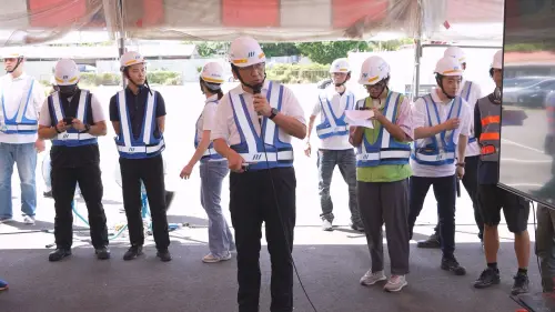 新北捷運局長李政安說明工程進度 ▲新北捷運局長李政安說明工程進度