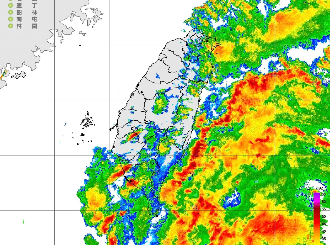 ▲薇帕颱風外圍環流影響，中央氣象署已發布大豪雨特報。（圖／中央氣象署提供）