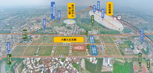 ▲該基地座落大鵬九村生活圈核心，車程5至7分鐘可達岡山行政中心、岡山高醫與岡山車站，生活機能成熟，具備居住與就業雙優勢。(圖／高市府提供)