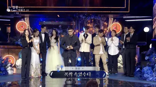 ▲《苦盡柑來遇見你》獲得本屆青龍系列大獎大賞。（圖／翻攝自chzzk）