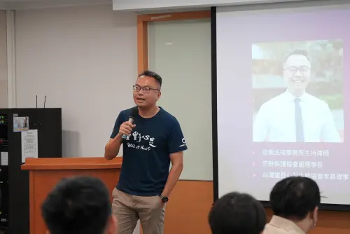 ▲野心足生態協會前理事長陳憲政出席活動。（圖／記者王郁勳攝）