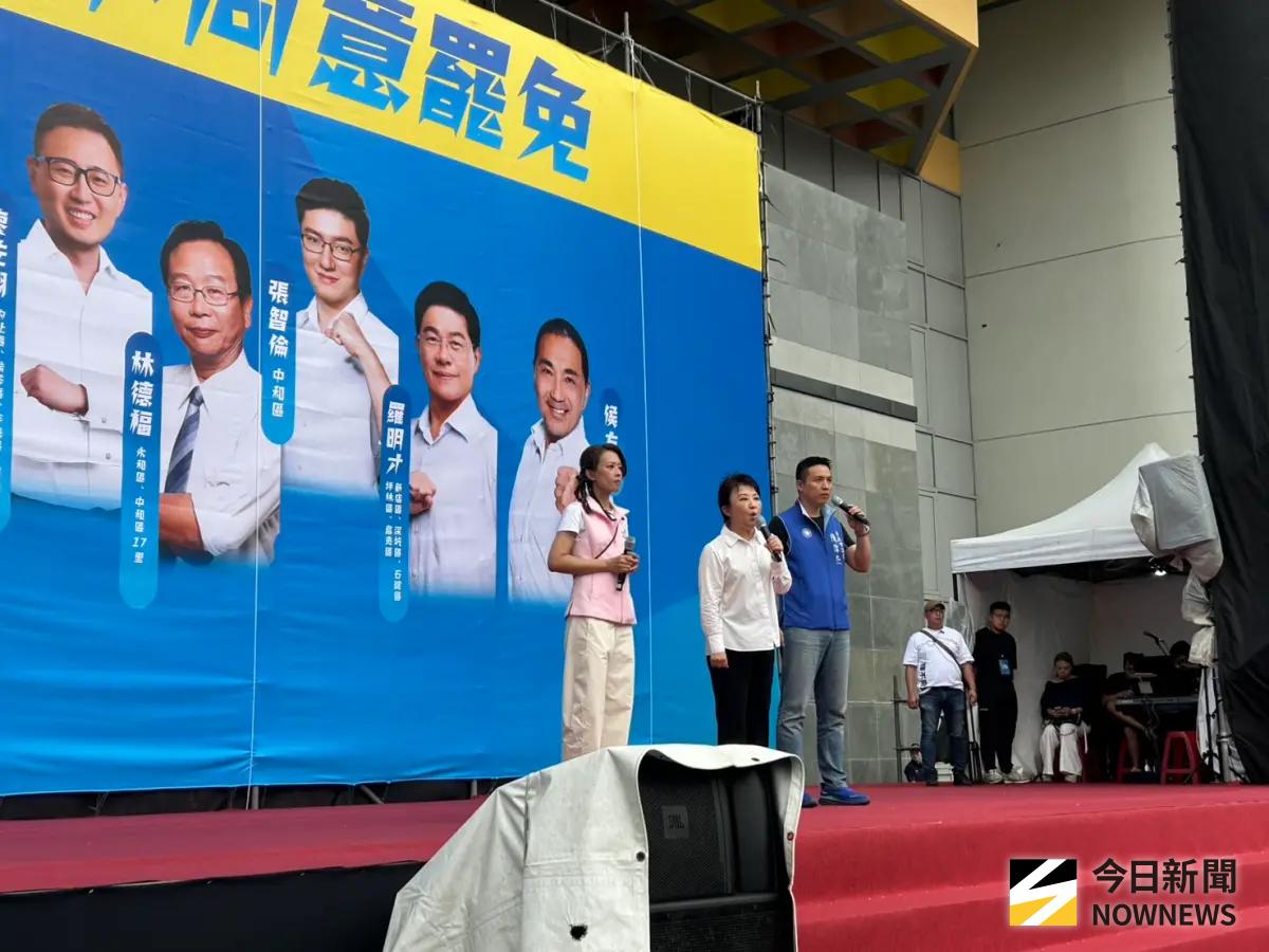 ▲台中市長盧秀燕說，柯建銘就是秦檜。（圖／記者林怡昕攝，2025.07.19）