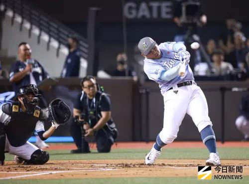 ▲中信兄弟曾頌恩在全壘打大賽以11支晉級決賽，（圖／記者葉政勳攝,2025.07.19）