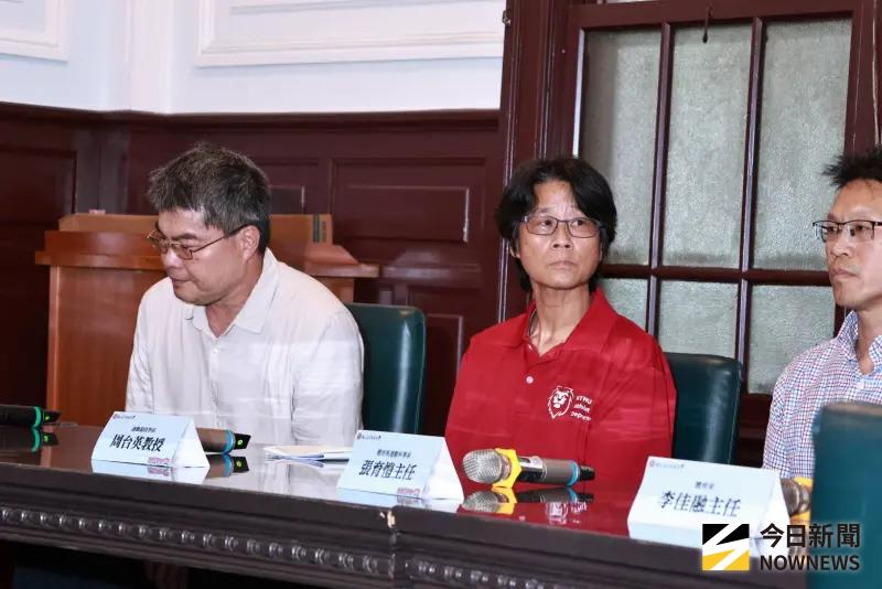 ▲女足抽血案，國立臺灣師範大學競技系傳解聘教練周台英。（圖／記者吳翊緁攝）