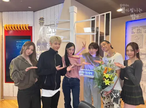 ▲ALLDAY PROJECT被酸爆！知名作詞家金伊娜（右3）疑諷新世界千金Annie（左3）場面超尷尬。（圖／starnight91.9 IG）