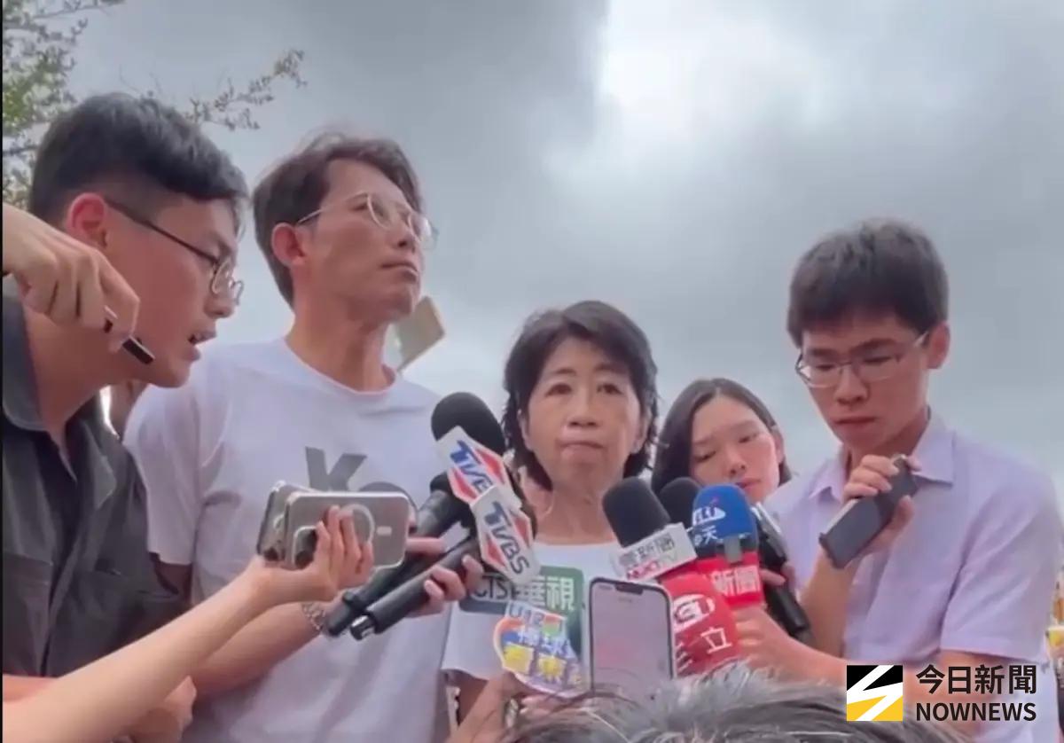 ▲陳佩琪出席民眾黨「民主起義」集會，表態反對大罷免。（圖／記者林詠青攝，2025.07.20）