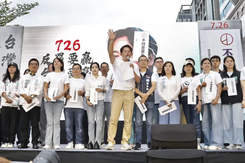 ▲民眾黨立委林國成在宣講時痛批總統賴清德「幹X娘」，事後僅向社會大眾致歉挨批沒誠意。（圖／NOWNEWS攝影中心）