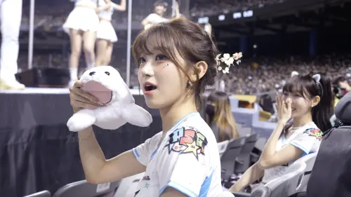 ▲林襄、李珠珢。中職全明星賽，大巨蛋。（圖／讀者提供）