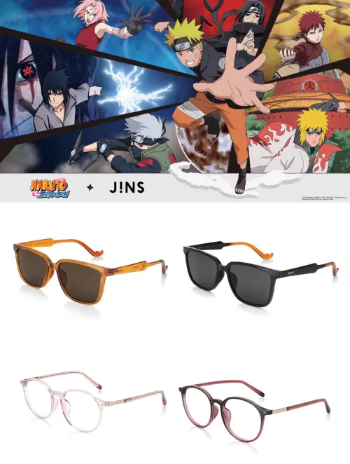 ▲日本眼鏡JINS「火影忍者疾風傳」系列！（圖／JINS提供）